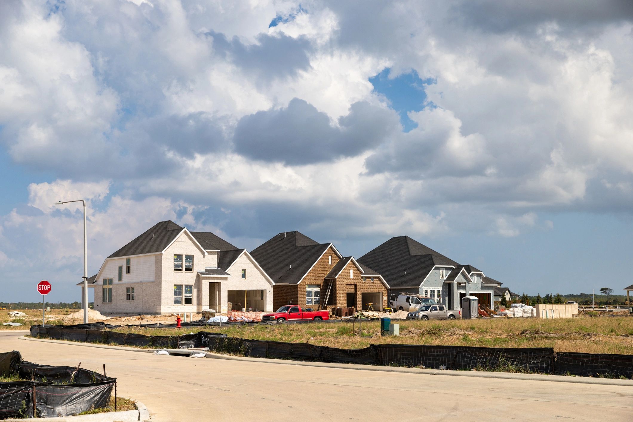 Suburban home exterior on a sunny day